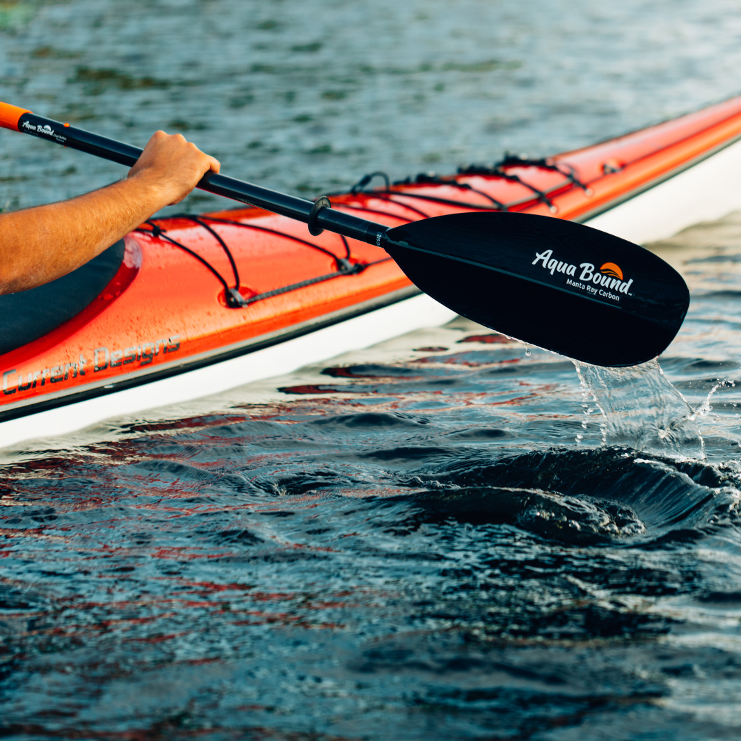 Aqua Bound Manta Ray Carbon | Posi-Lok Two-Piece Kayak Paddle