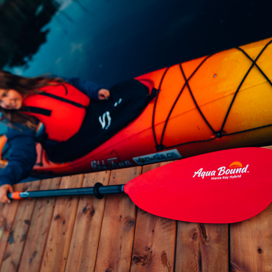 Aqua Bound Manta Ray Hybrid | Posi-Lok Two-Piece Kayak Paddle