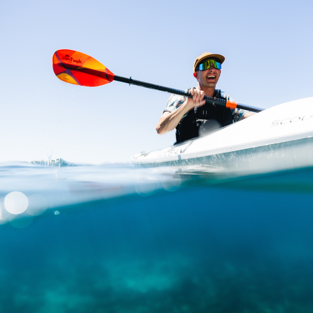 Aqua Bound Whiskey Lam-Lok Fiberglass | Straight Shaft Two-Piece Kayak Paddle