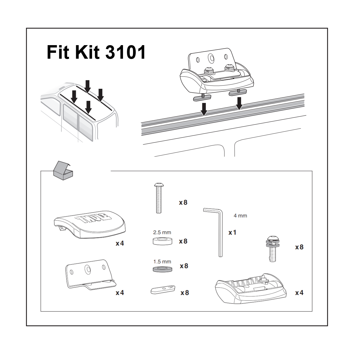 Thule Podium Fit Kit 3101