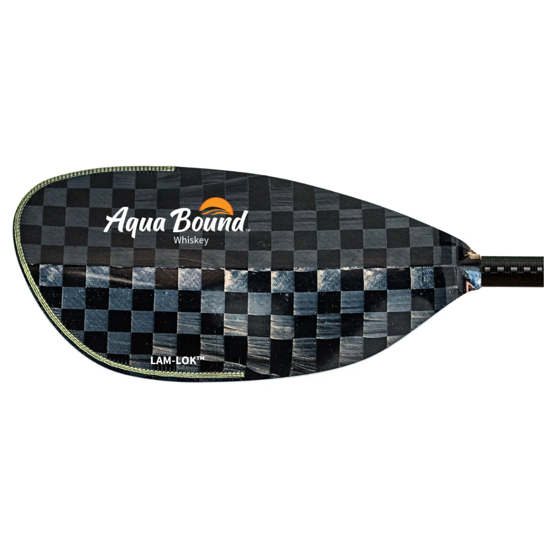 Aqua Bound Whiskey Lam-Lok Carbon | Straight Shaft Two-Piece Kayak Paddle