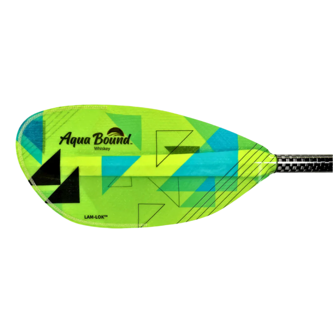 Aqua Bound Whiskey Lam-Lok Fiberglass | Straight Shaft Two-Piece Kayak Paddle