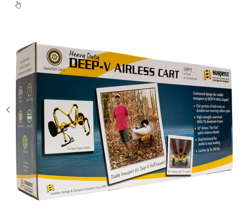 Carro para canoa y kayak sin aire Suspenz Heavy Duty Deep-V™
