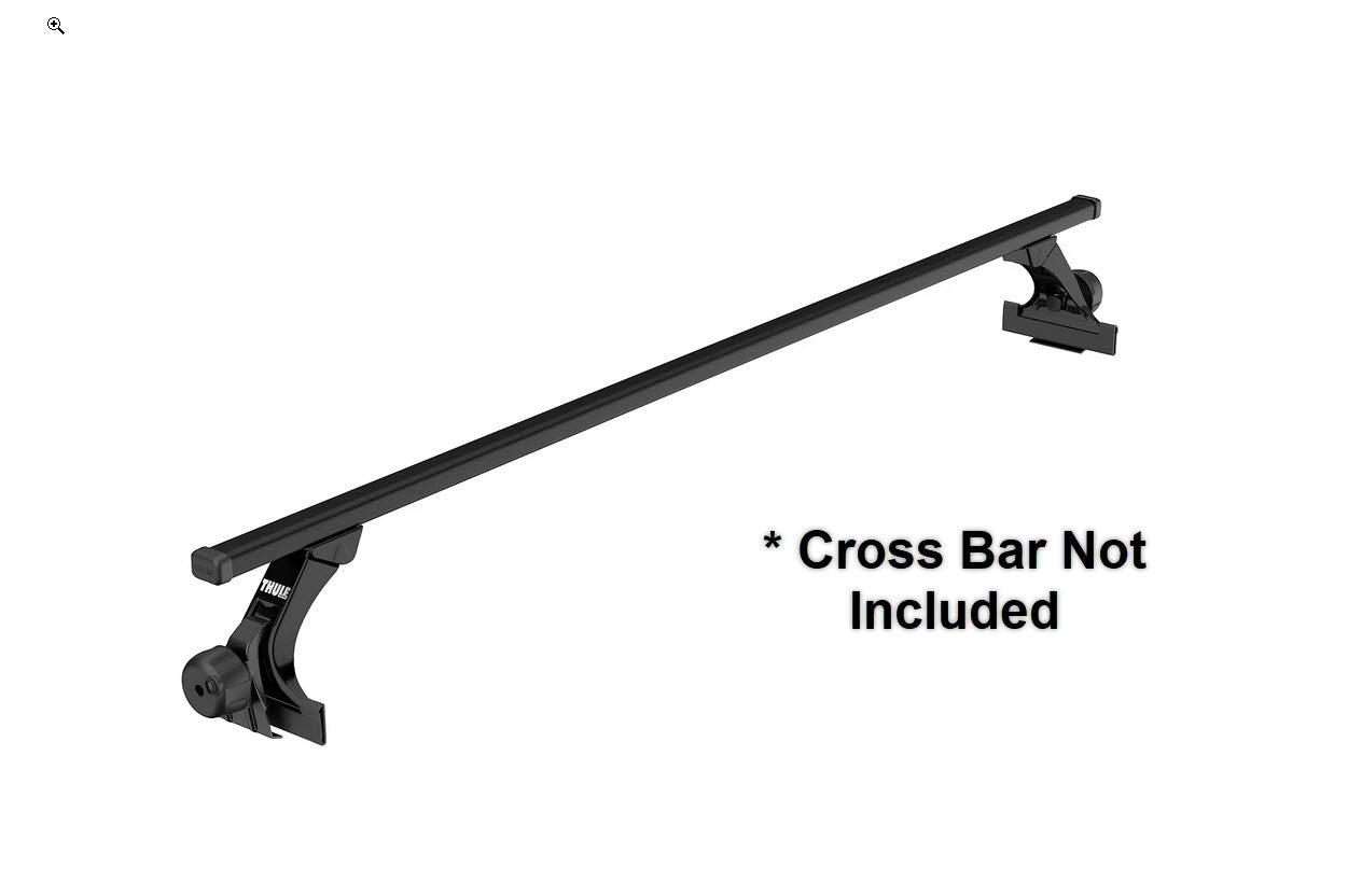 Thule Rapid Gutter Pie bajo para vehículos paquete de 4 negro