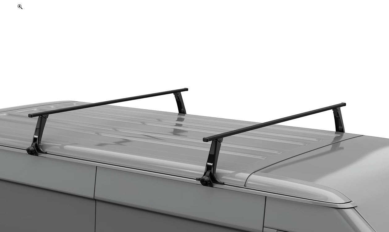 Thule Rapid Gutter Super High pie para vehículos paquete de 4 negro