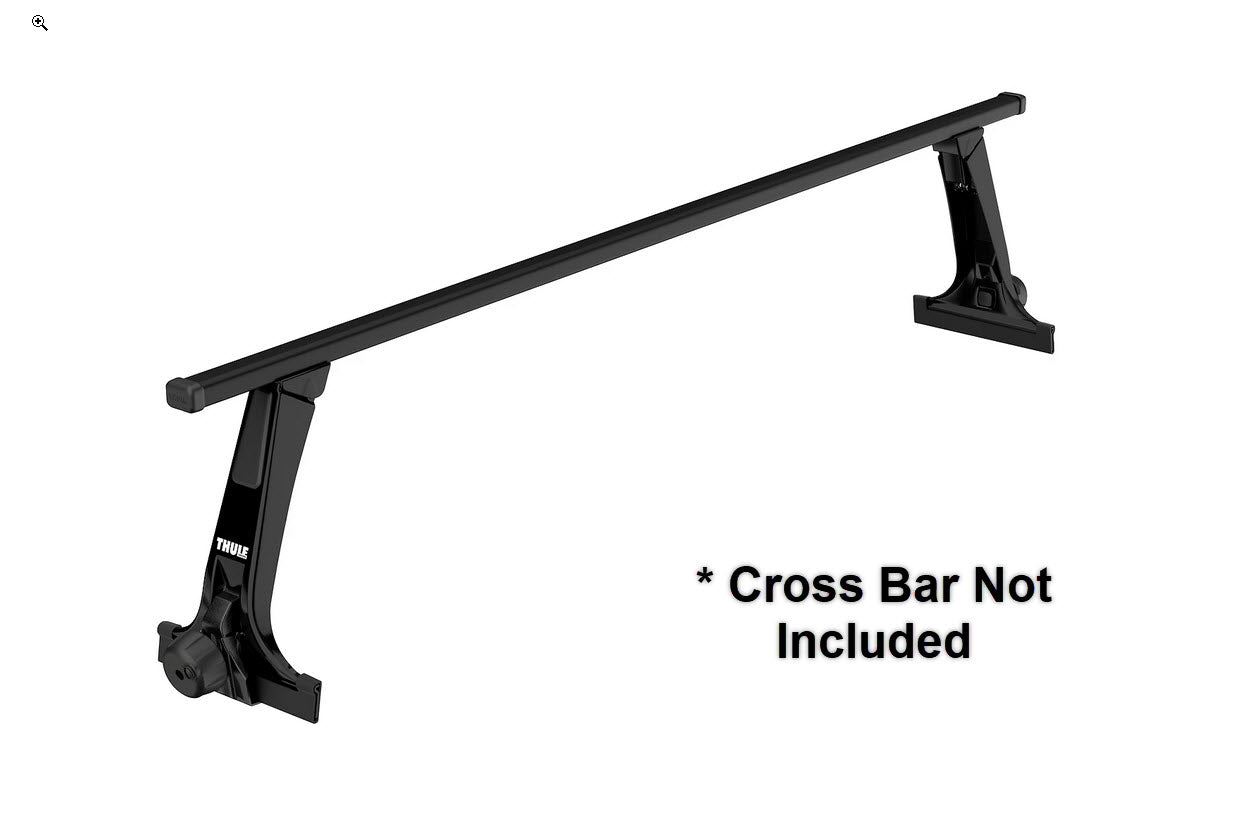 Thule Rapid Gutter Super High pie para vehículos paquete de 4 negro