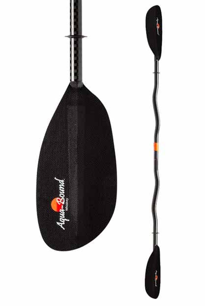 Aqua Bound Whiskey Carbon | Bent Shaft Two-Piece Kayak Paddle (Closeout)