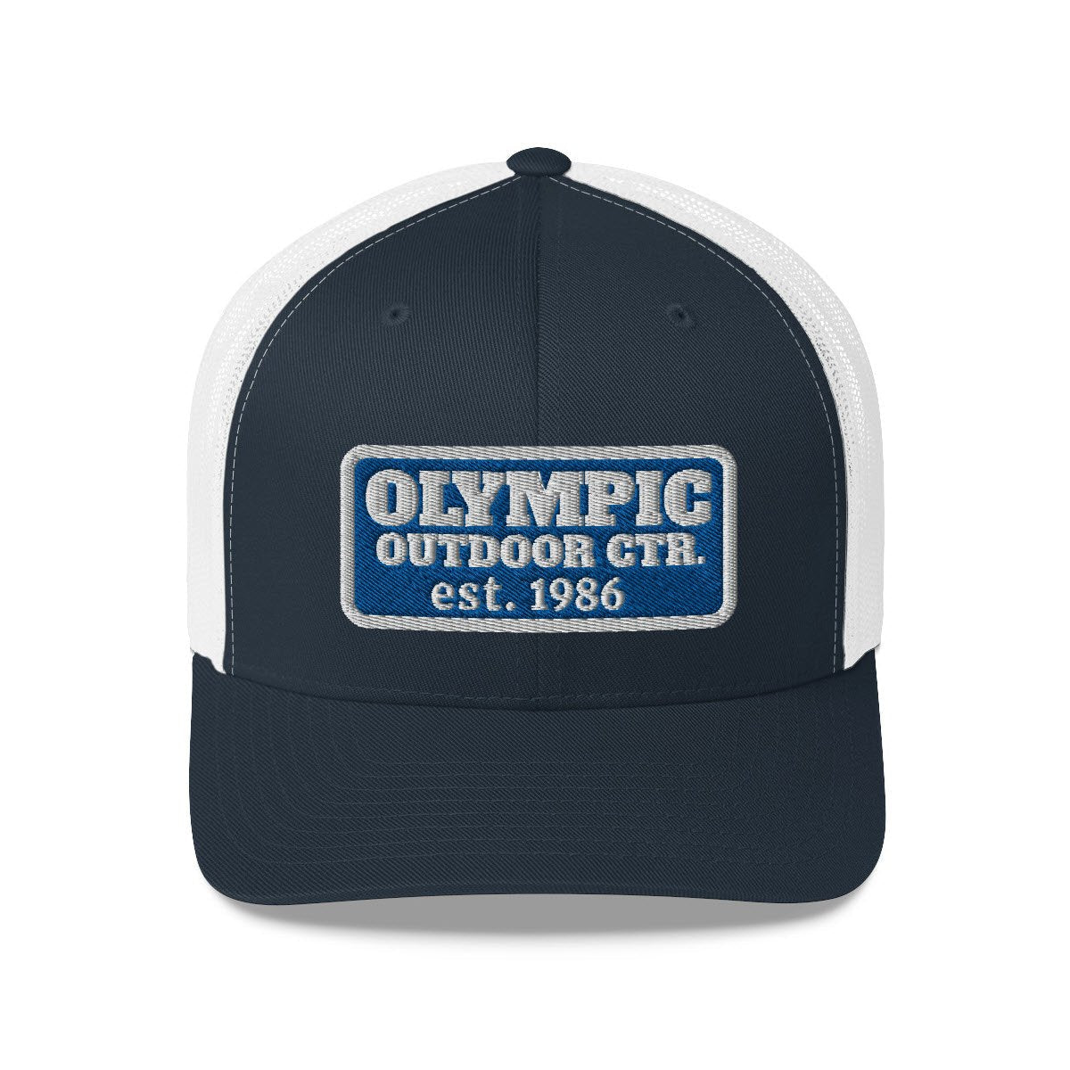 Olympic Outdoor Center Retro Trucker Cap in Navy