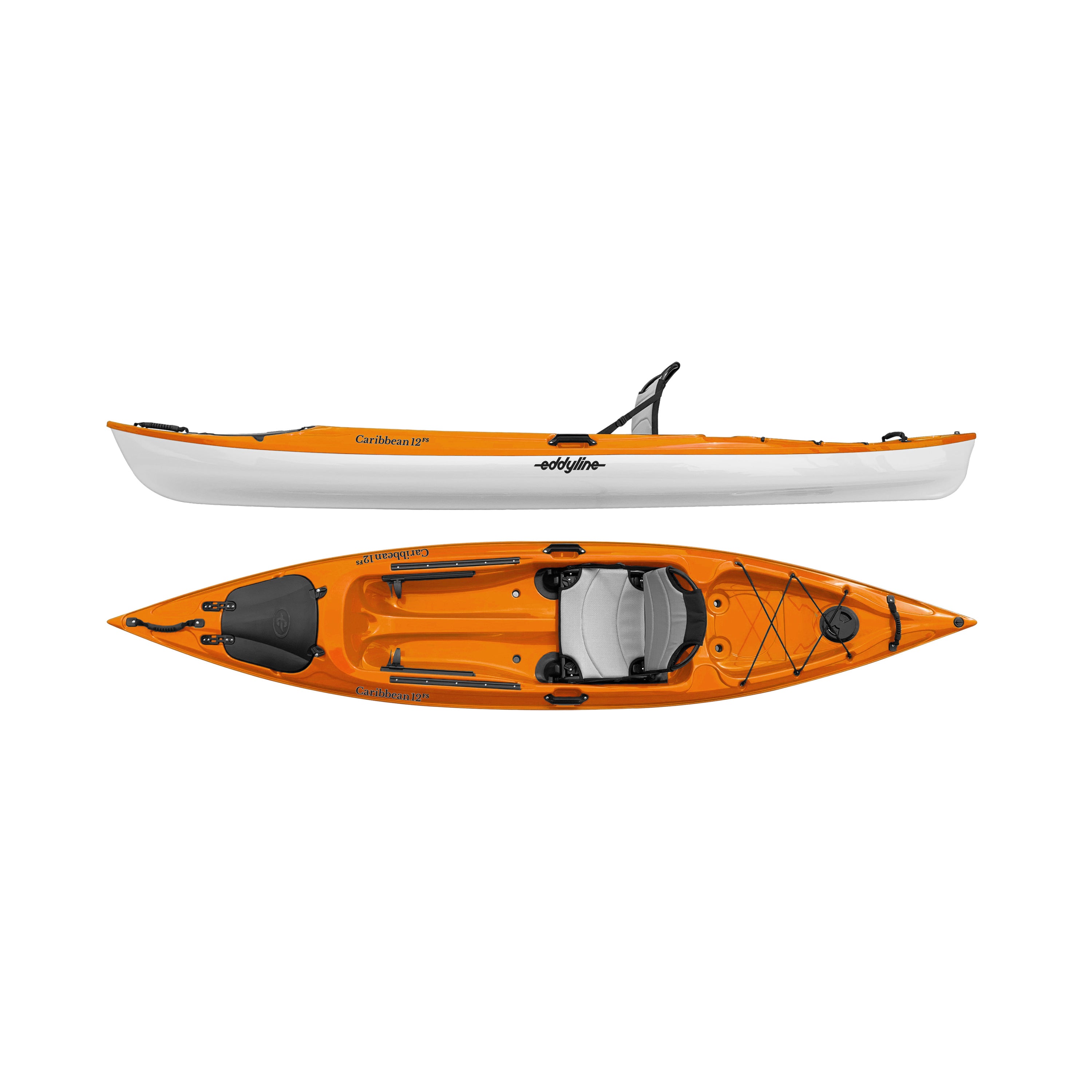 Eddyline Caribbean 12 FS Lightweight Sit-on-Top Kayak with Frame
