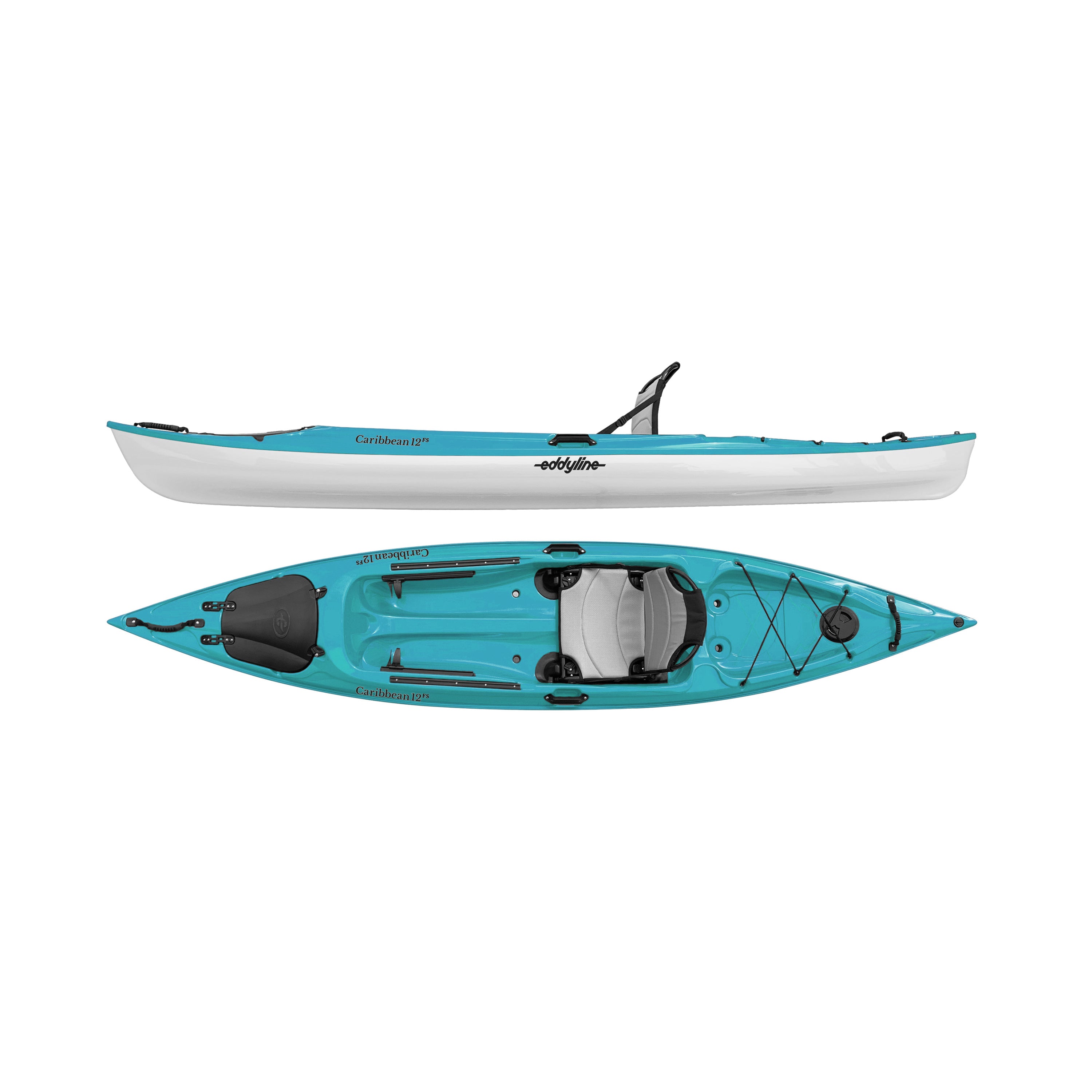 kkknicoです。 Eddyline Caribbean 12 FS Lightweight Sit-on-Top Kayak with Frame