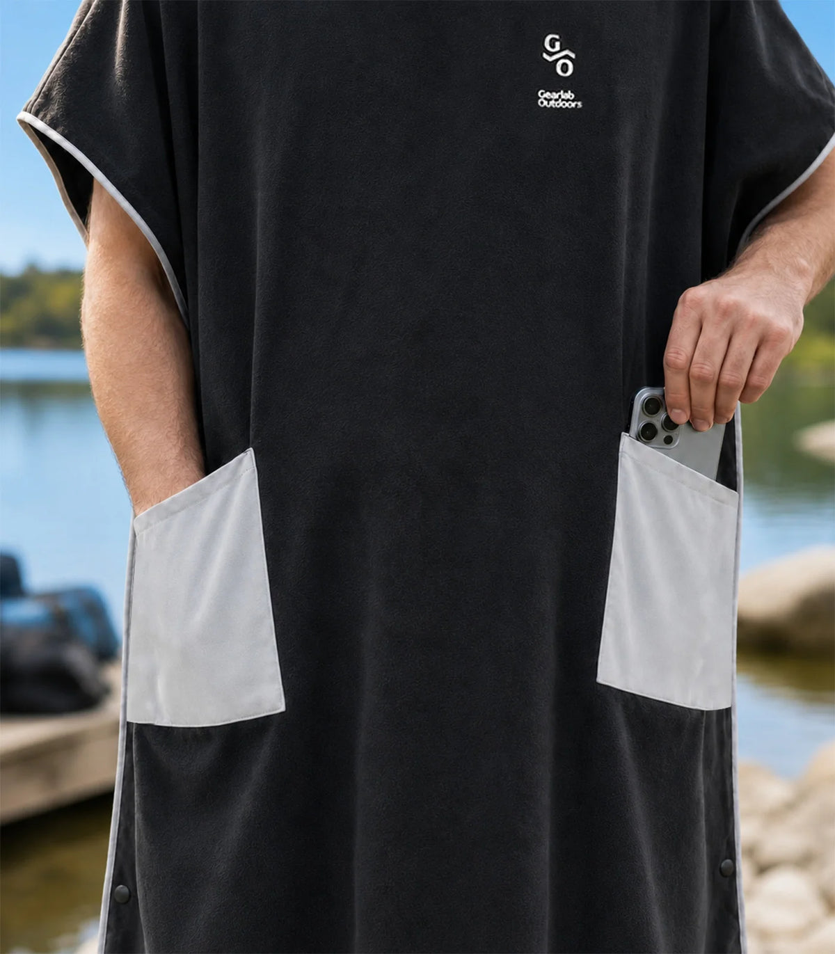 Gearlab Long Poncho – Change. Dry Off. Warm up.