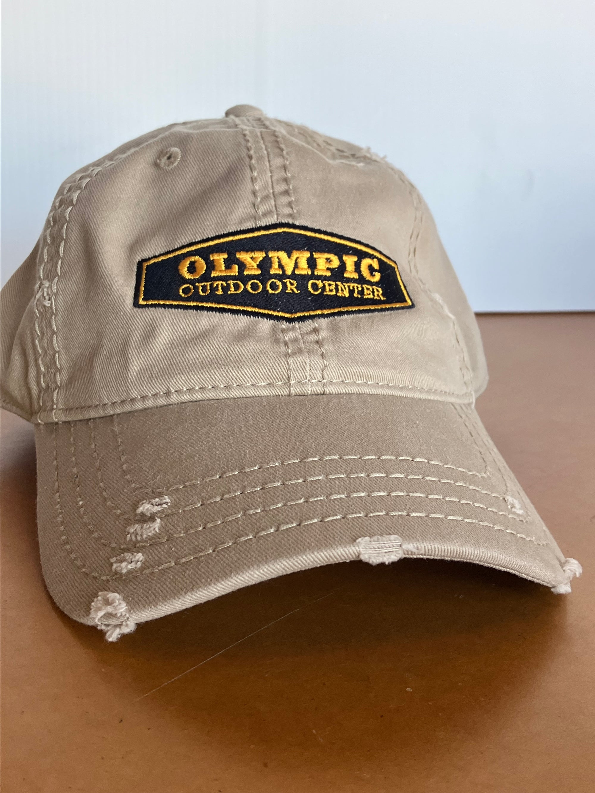 Sombrero de papá desgastado del Centro Olímpico al aire libre