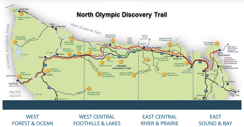 Olympic National Park Entrances Map