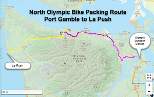 Alquiler de embalaje de bicicletas Parque Nacional Olympic Islas San Juan E-Bike Bike - Port Gamble