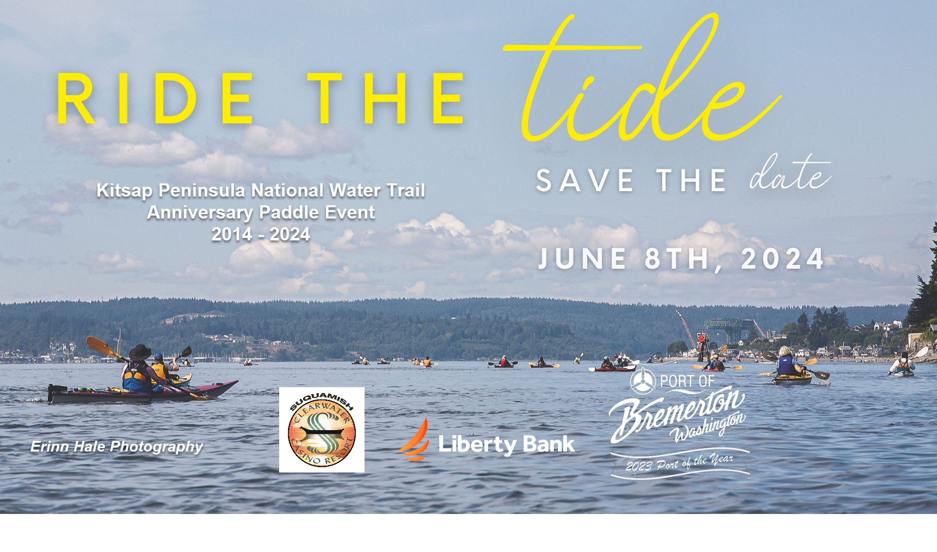 Ride the Tide: Kitsap Peninsula Water Trails Anniversary Rendezvous June 8, 2024