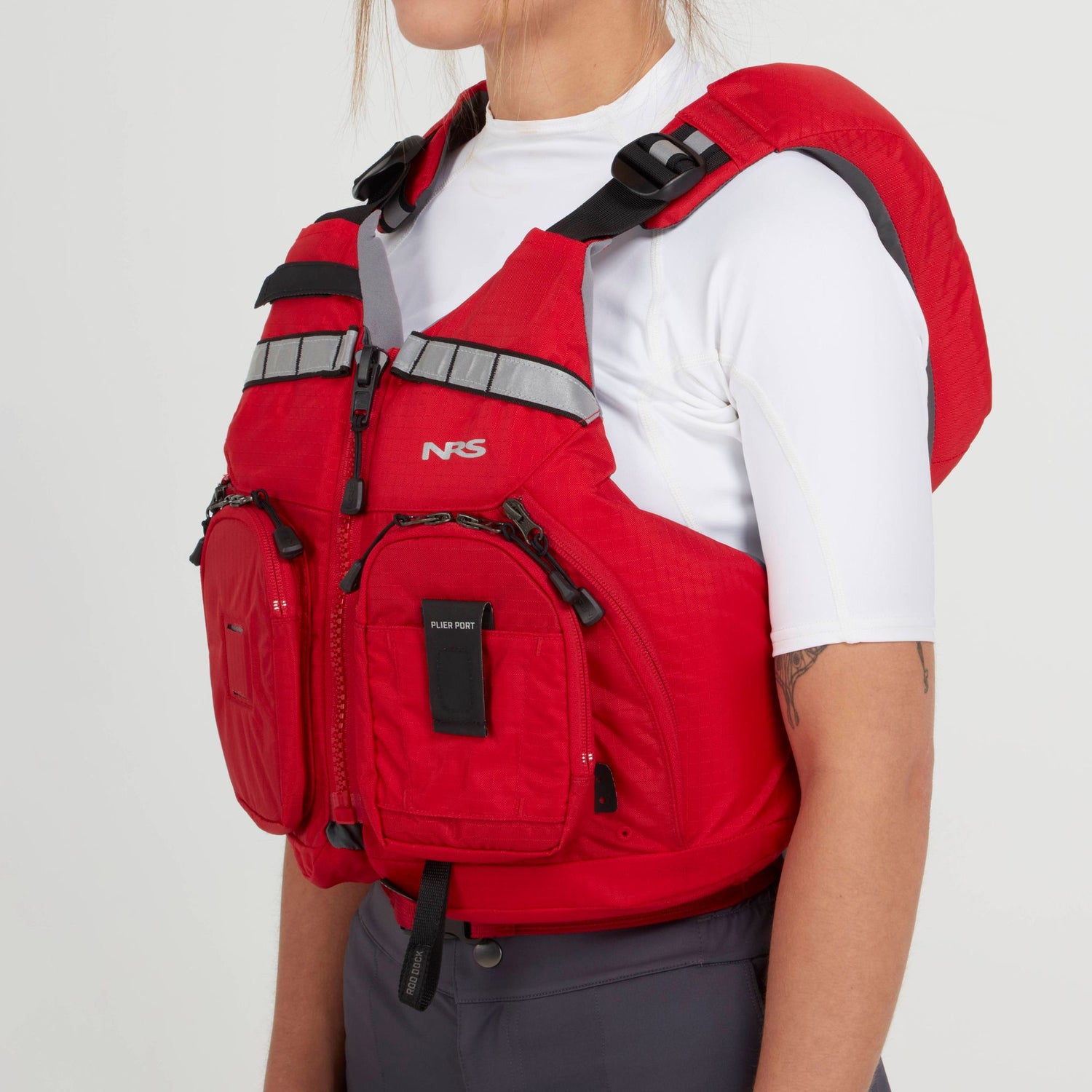 NRS Chinook - Chaleco salvavidas con espalda de malla para pesca (PFD)