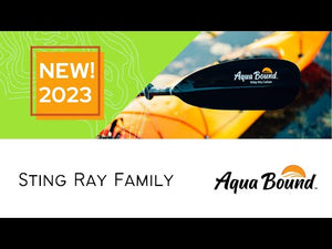Remo de kayak de dos piezas Posi-Lok híbrido Sting Ray Aqua-Bound