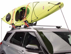 Malone DownLoader Kayak Carrier with Tie-Downs - J-Style - Folding - Side Loading