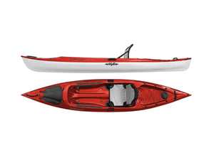 Eddyline Caribbean 12 FS Thermoform Sit-on-Top Kayak in Red and White