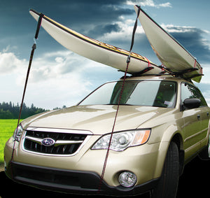 Malone SeaWing™ Kayak Carrier with Tie-Downs - V Style - Rear Loading