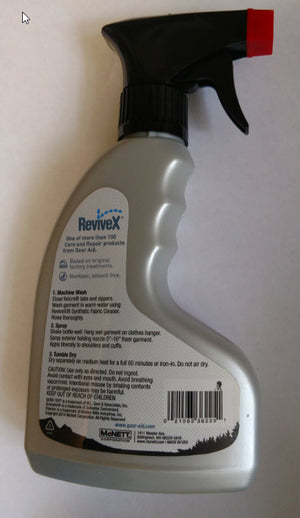 Spray repelente al agua Gear Aid ReviveX Soft Shell, 10 oz