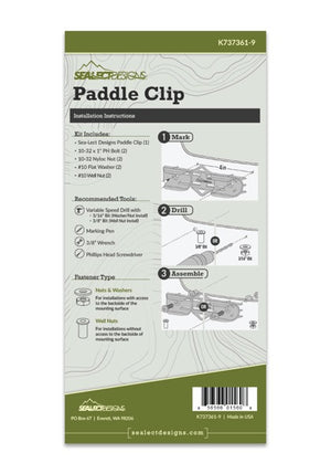 Sea-Lect Performance Paddle Clip Paddle Holder Kit