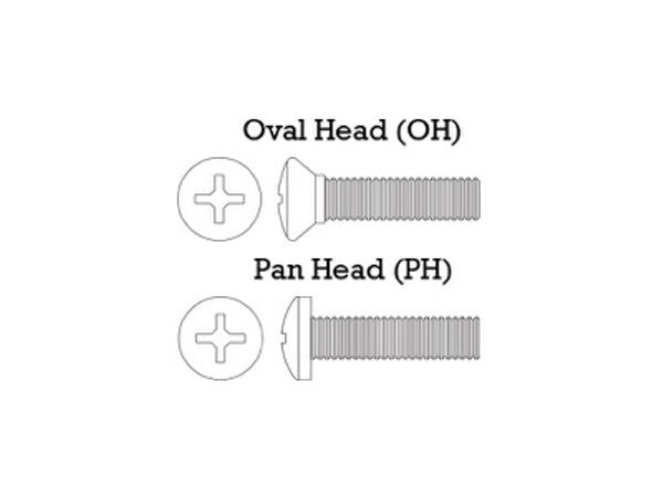 Oval vs Pan Machine Screws