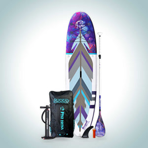 Pau Hana 10'0" Moonmist Air Inflatable SUP Paddleboard with paddle