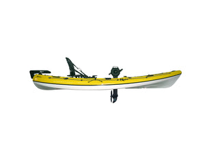 Riot Mako 12 Impulse Pedal Drive Cross-Light Fishing Kayak in Yellow