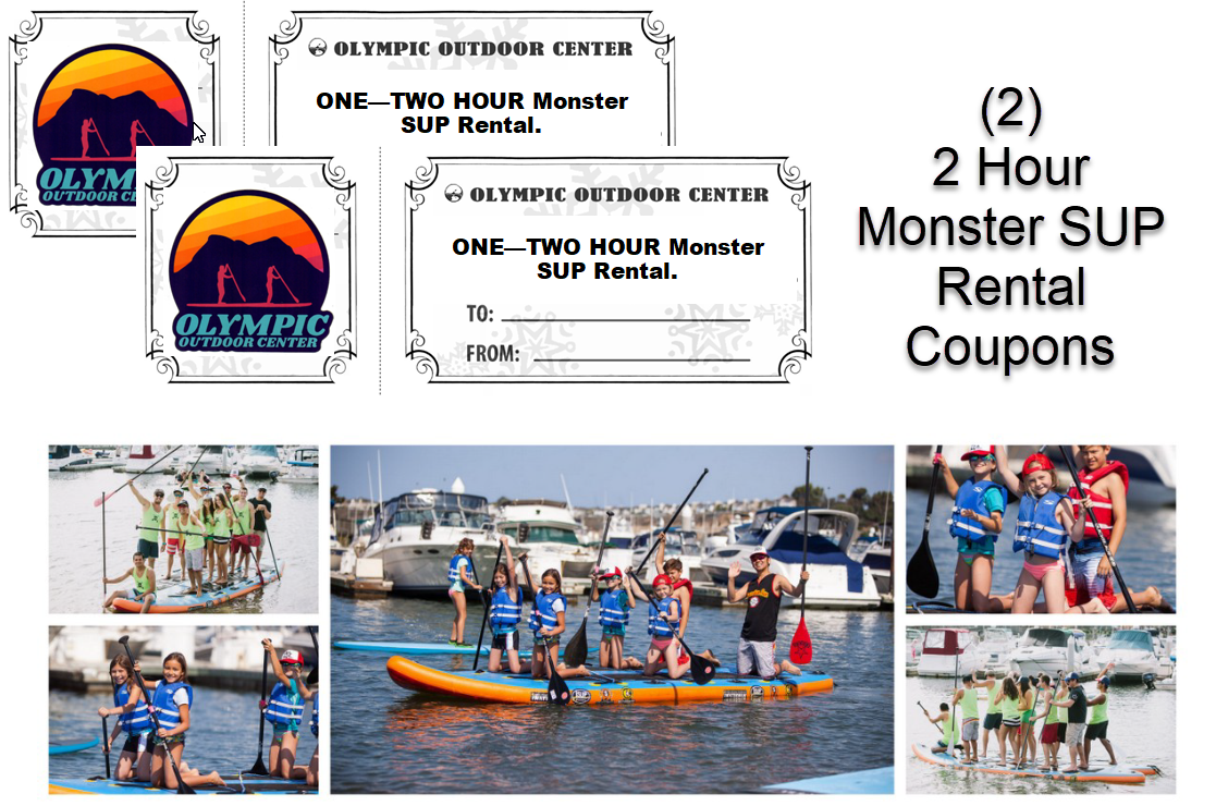 Monster SUP Party Rental Coupon Book