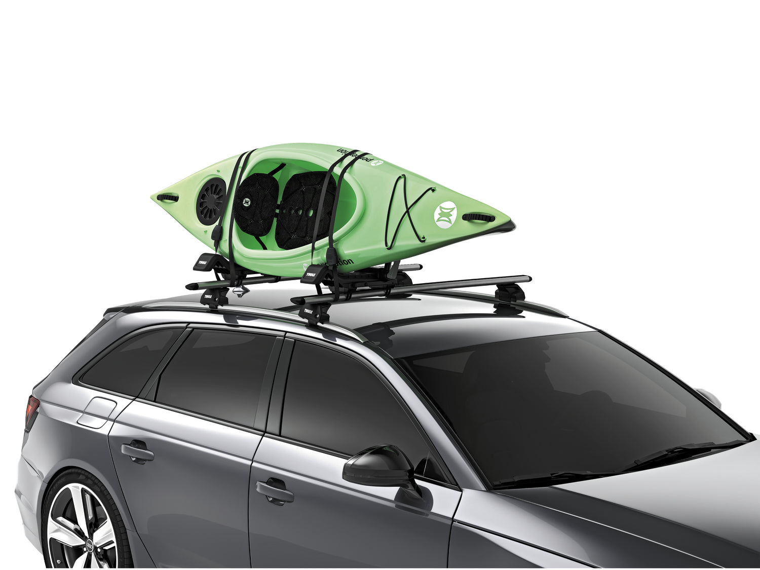 Thule Hull-a-Port XT 848 J-Cradle Folding Vertical Kayak Carrier