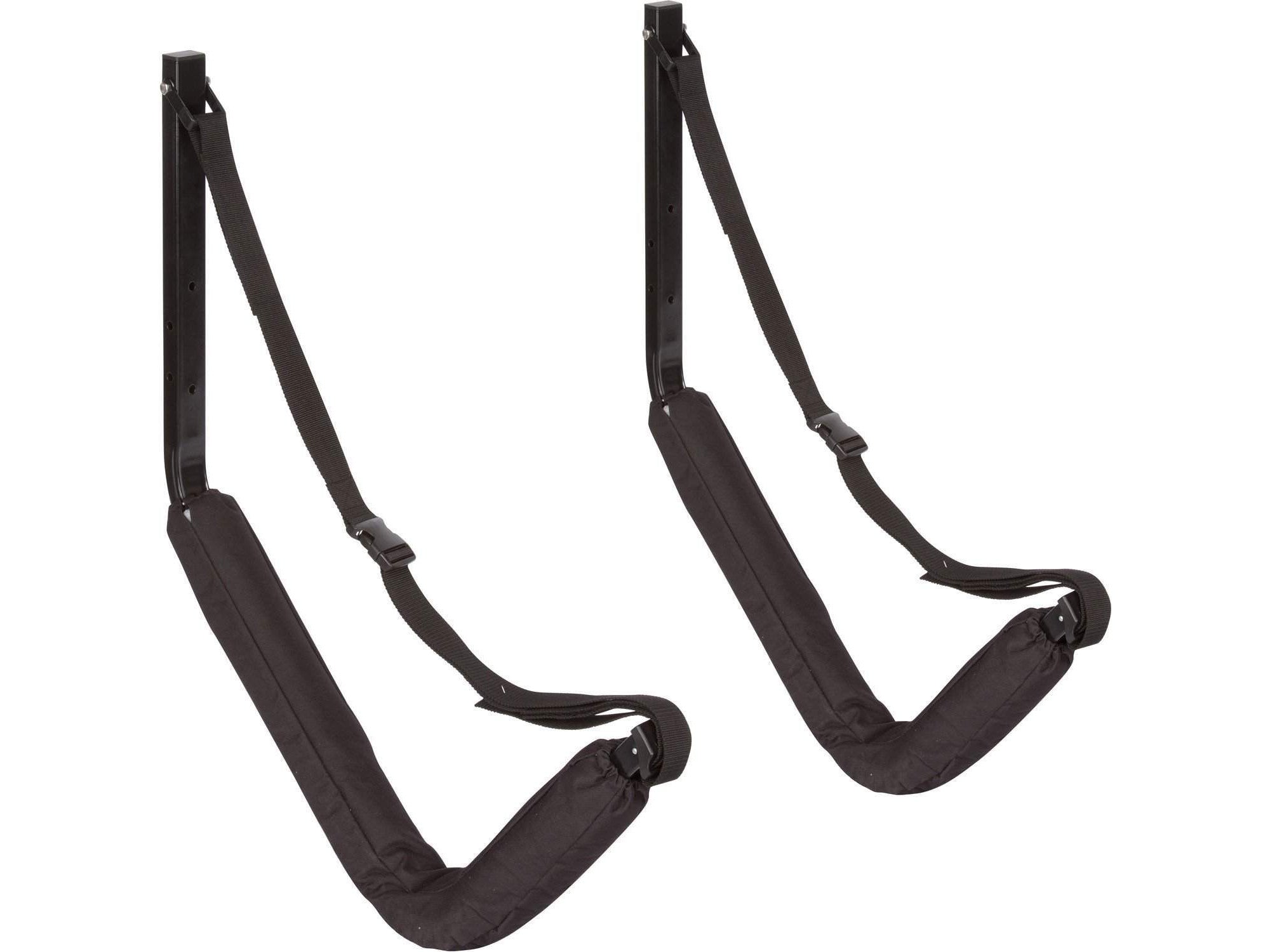 Suspenz Big EZ Rack Canoe & Kayak Wall Cradles in Marine Grade Black Finis