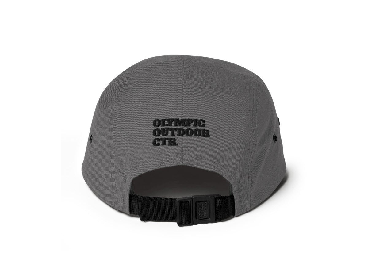 Olympic Outdoor Center Five-Panel Camper Cap in Grey - Back