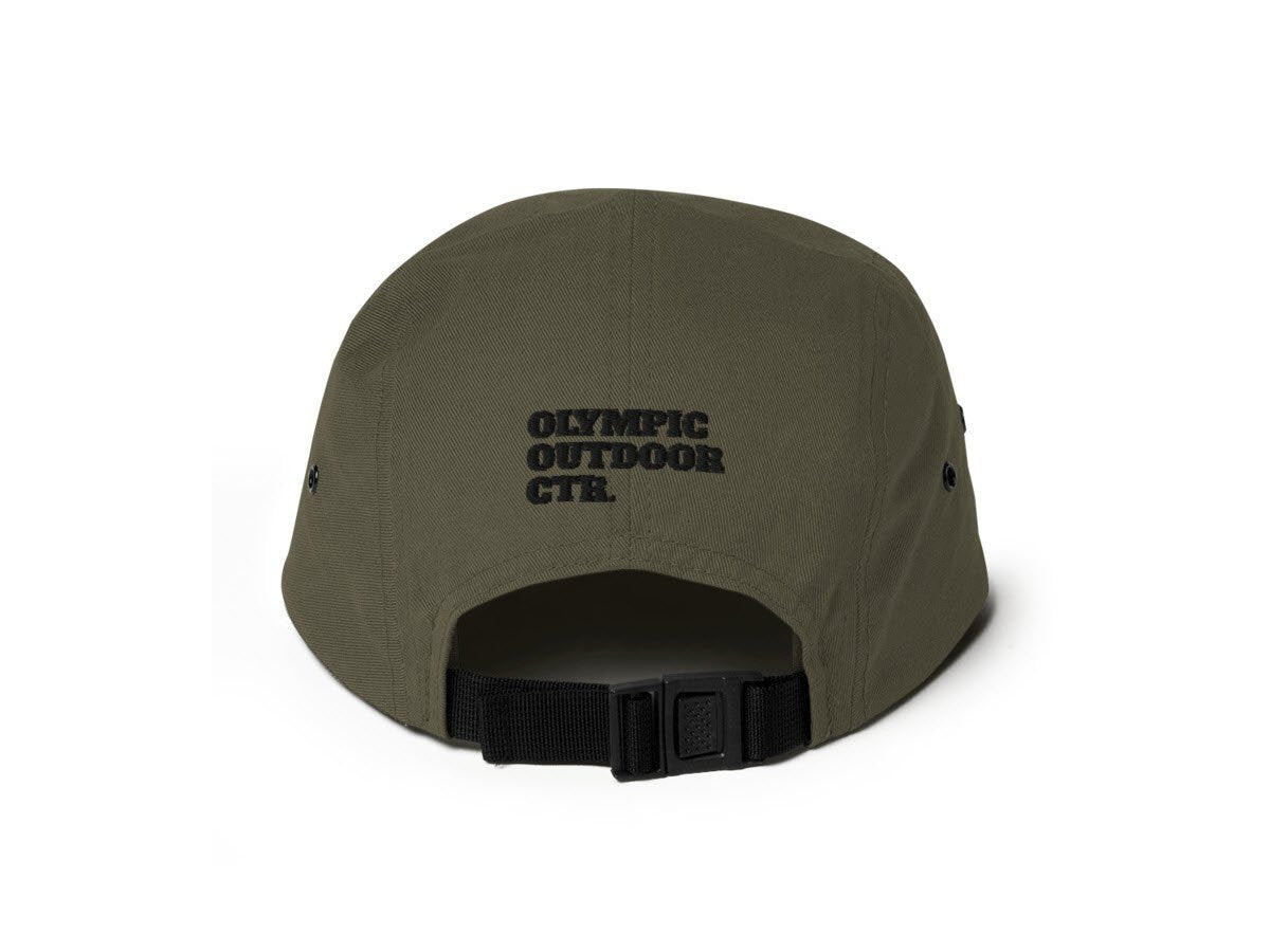 Olympic Outdoor Center Five-Panel Camper Cap in Olive - Back