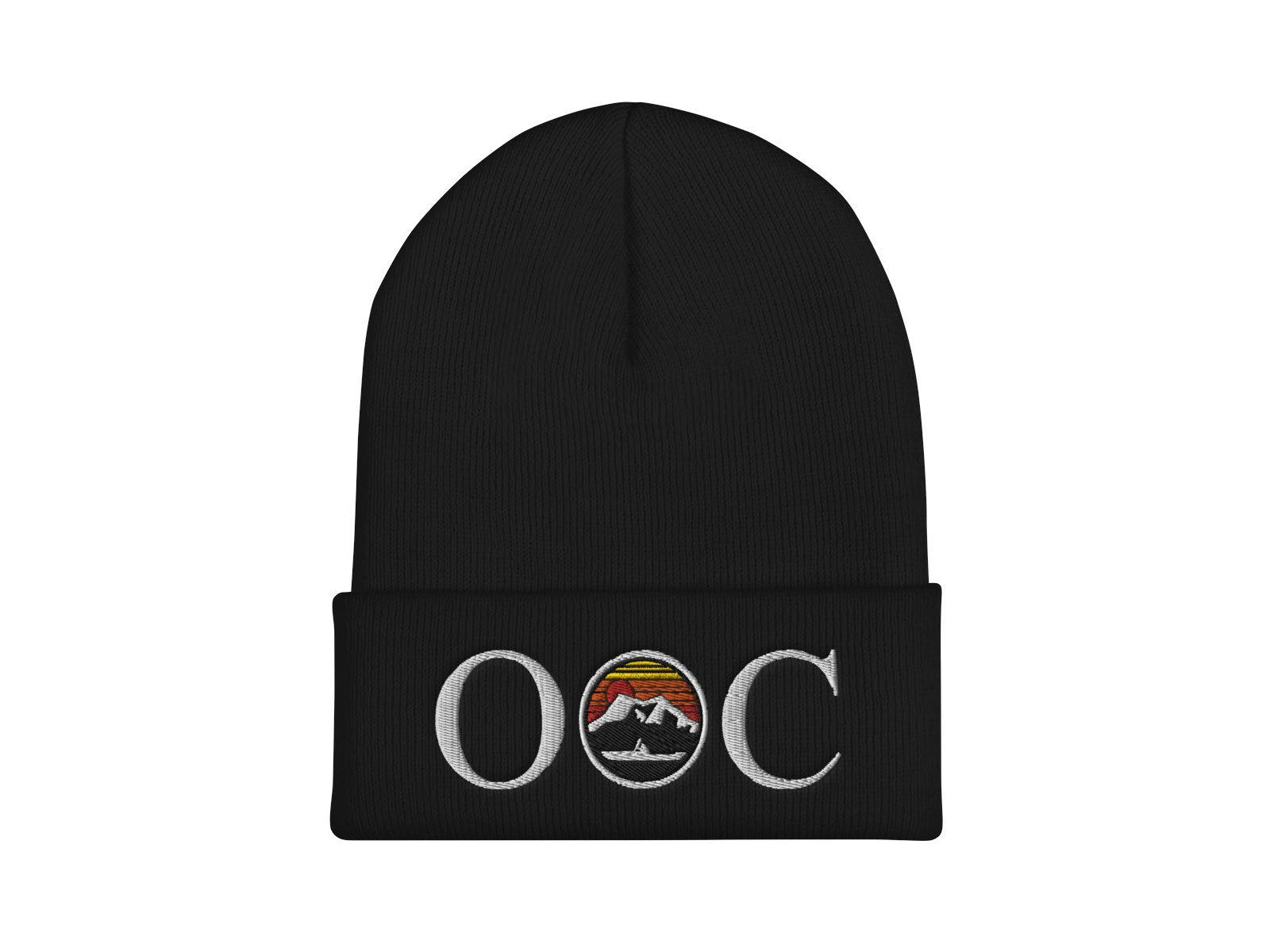Olympic Outdoor Center OOC Logo Cuffed Beanie in Black