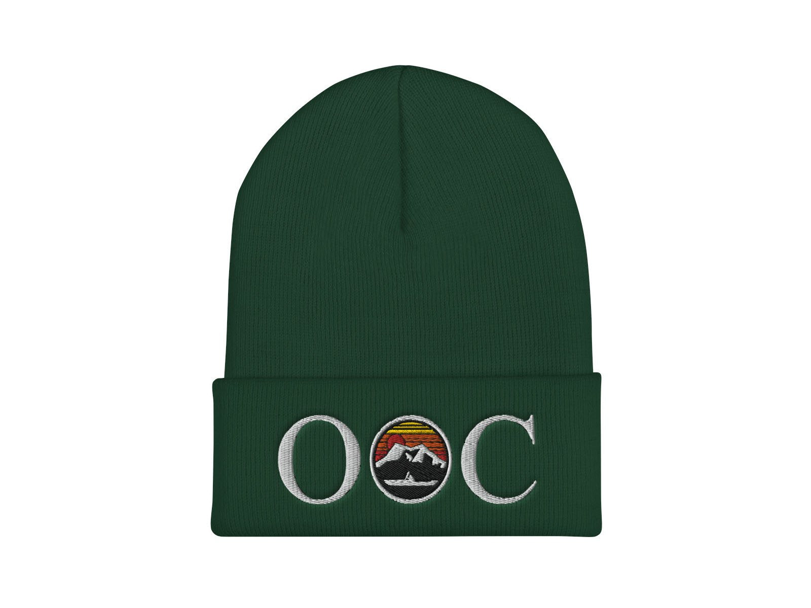 Olympic Outdoor Center OOC Logo Cuffed Beanie in Spruce