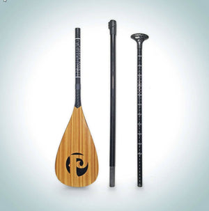 Pau Hana Carbon Teak SUP Adjustable Three-Piece Stand Up Paddle